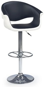 Scaun de bar H46 alb negru