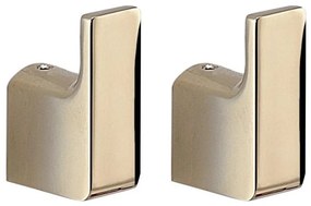 Gedy - Set 2 buc. cârlig de perete PIRENEI, auriu