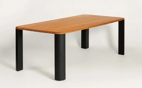 Masă lemn masiv dining, 220 × 100 × 74 cm
