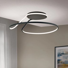 Lustra LED aplicata stil minimalist CLAIRE neagra