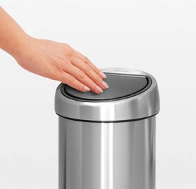 Cos de gunoi Brabantia Touch Bin 647217, 3 L, Deschidere lina si silentioasa, Montare pe perete, Rezistent la amprente, Inox
