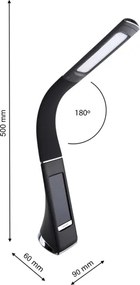 Lampă de masă dimmabilă LED cu display GALA 1xLED/6W/230V