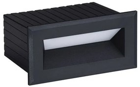 Spot LED incastrabil iluminat exterior ambiental IP54 VIVION negru
