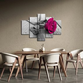 Tablou - Trandafir roz (150x105 cm)