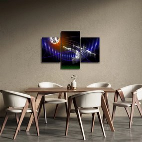 Tablou - Fotbaliști în săritură (90x60 cm)