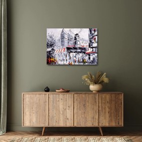 Tablou - Strada din Paris, pictură în ulei (70x50 cm)