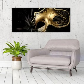 Tablou masca aurie (120x50 cm)