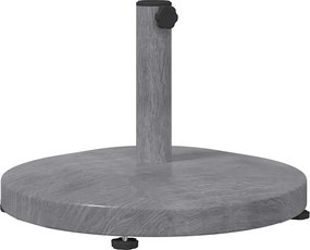 vidaXL Bază pentru umbrelă Aspect de lemn gri închis 48 x 48 x 32 cm