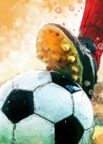 Ilustrație Football 1 sport art, Justyna Jaszke