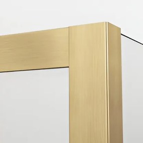 Paravan dus sticla walk-in 120x200 cm, auriu periat, sticla 8 mm, Ronal Easy D40 Auriu periat, 1200x2000 mm