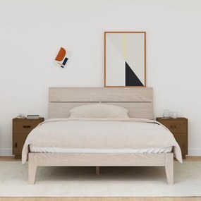 818312 vidaXL Noptiere, 2 buc, maro miere, 40x34x55 cm, lemn masiv de pin