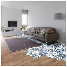 Set 10 autocolante pentru podea Ambiance Hexagons Jelilna, 20 x 18 cm