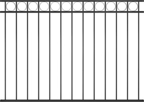 vidaXL Panou de gard Assen din oțel, 1,7x1,2 m, negru