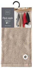 Prosop bej din bumbac din frotir 50x50 cm Cuistot – douceur d'intérieur