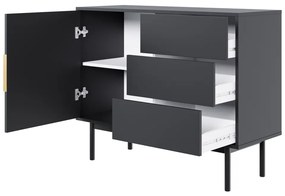 Comoda VIVALA 1D3S, negru