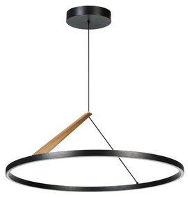 Lustra LED suspendata minimalista Renara negru auriu