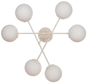 Lustră aplicată MOON, 6xE27/15W/230V, crem