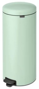 Cos de gunoi cu pedala Brabantia NewIcon 1008851, 30 L, Inchidere usoara, Baza antiderapanta, Verde deschis