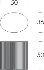 Masuta Auxiliara Design LUX, Andra 50cm