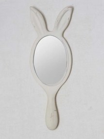 Oglinda de mana, din rasina, aspect vintage, Lapin