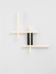 Aplica de perete LED design modern APECHO negru, auriu