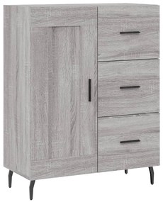 vidaXL Servantă, gri sonoma, 69,5x34x90 cm, lemn compozit
