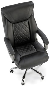 Scaun de birou Helder piele ecologica negru H120 cm