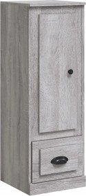 vidaXL Dulap înalt, gri sonoma, 36x35,5x103,5 cm, lemn compozit