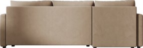 Coltar extensibil VENORIA, bej, colt reversibil, 220x143 cm + 2 perne GRATUIT