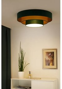 Plafonieră LED Duolla LUNETA LED/26W/230V d. 60 cm 4000K verde/auriu