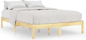 vidaXL Cadru de pat, 140x190 cm, lemn masiv de pin
