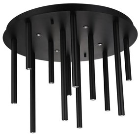 Plafoniera LED dimabila moderna ILIOS 12 top negru
