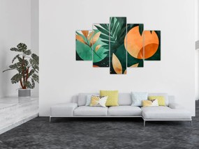 Tablou - Motive naturale geometrice (150x105 cm)