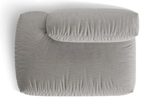 Modul pentru canapea modulară albastru închis cu tapițerie din catifea (cu colț pe partea stângă) Martina – Micadoni