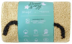 Covor pentru copii galben lavabil/țesut manual din bumbac ø100 cm You're My Sunshine – Lorena Canals