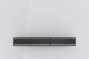 Clapeta de actionare Geberit Sigma50 alb/butoane negru mat