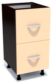 Corp inferior 40 cu 2 sertare metalice greutate Zebra cappuccino
