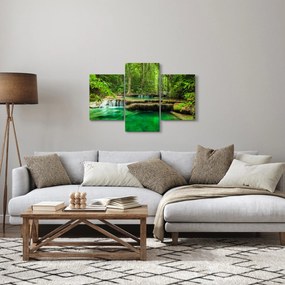 Tablou - Cascada verde (90x60 cm)