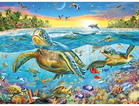 PUZZLE TESTOASE, 100 PIESE - RAVENSBURGER (RVSPC12942)
