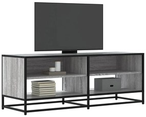 848892 vidaXL Dulap TV, gri sonoma, 120,5x40x46 cm, lemn prelucrat și metal