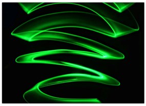 Tablou - valuri neon (70x50 cm)