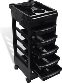 vidaXL Cărucior cu roți pentru salon de coafură, plastic