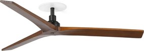 Ventilator incastrat tavan cu telecomanda KLIM M 125cm, negru/ nuc