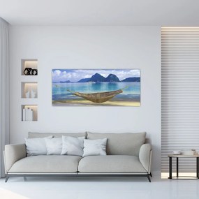 Tablou - Hamac pe plajă (120x50 cm)