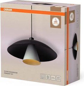 Osram - Pendul cu cablu DECOR FLYING MUSHROOM 1xE27/25W/230V, Ø 50 cm, negru