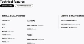 Aplica de perete design modern VENICE White