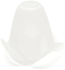 Abajur de rezervă din sticlă pentru lustră și lampă SISI E14 d. 13 cm alb