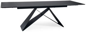 Masa extensibila Westin Ceramic Sahara negru/negru mat L160-240 cm