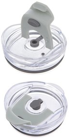 Cană termos verde salvie cu pai 1,2 l Termo – Orion