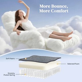 HOMCOM Scaun Rabatabil, Canapea cu Masaj prin Vibrații și Căldură, Scaun de Ridicare cu Telecomandă, 97x90x102 cm, Gri